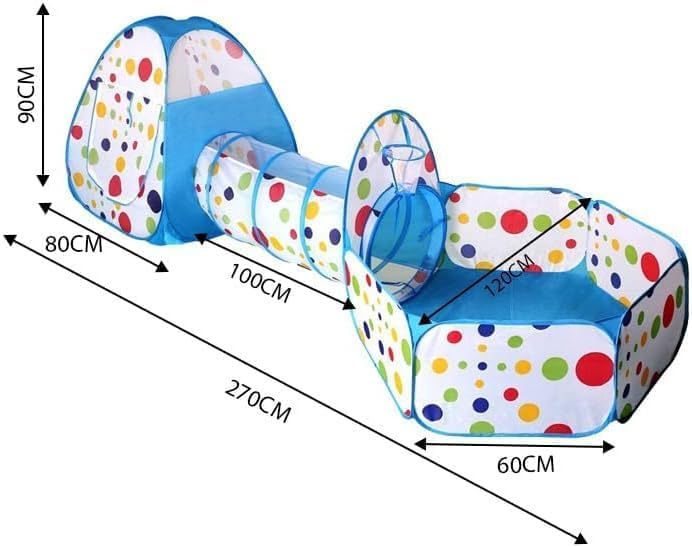خيمة نفق 3 في 1 - زرق (Copy)