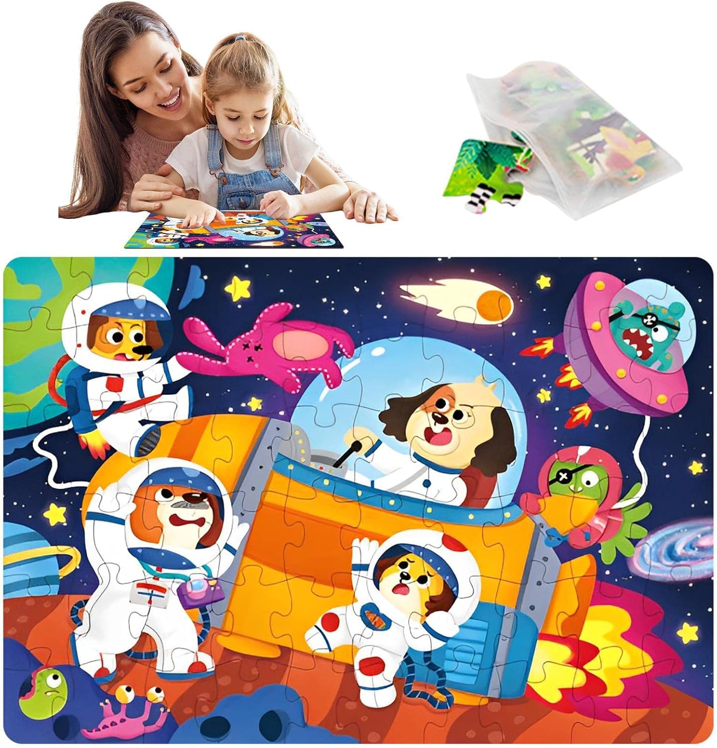 60 قطعة بازل الفضاء - KIDSBOX