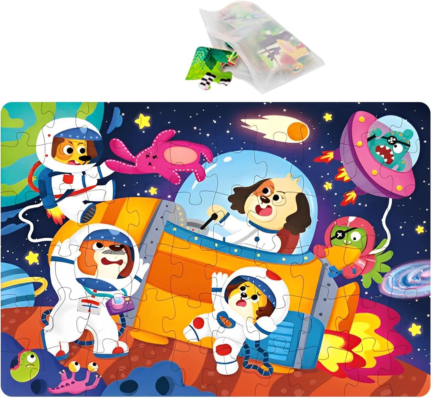 60 قطعة بازل الفضاء - KIDSBOX