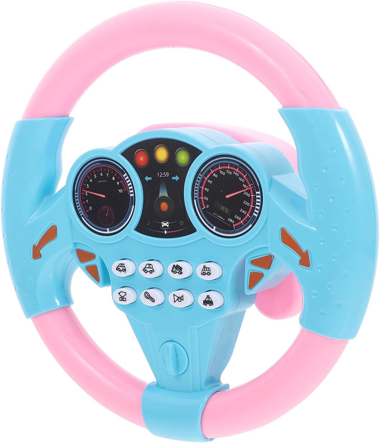 عجلة القيادة للأطفال - زهري - KIDSBOX