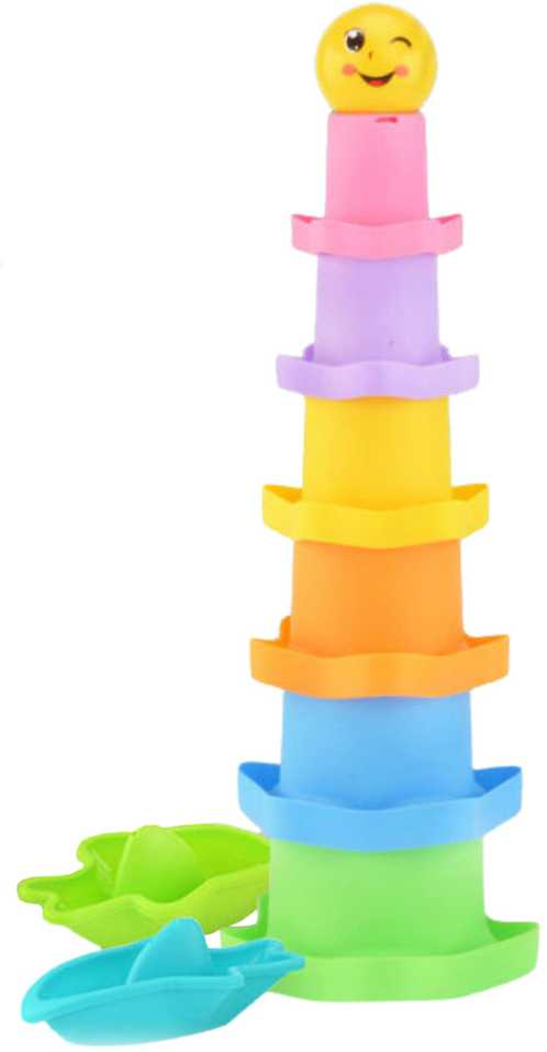 أكواب هرمية حسية للأطفال - نجوم + كرة - KIDSBOX