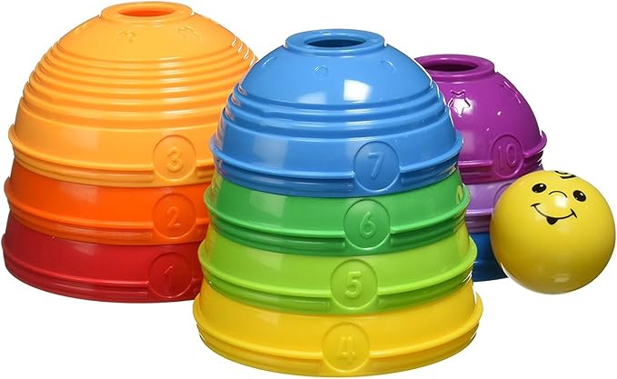 أكواب هرمية متعددة الألوان - KIDSBOX