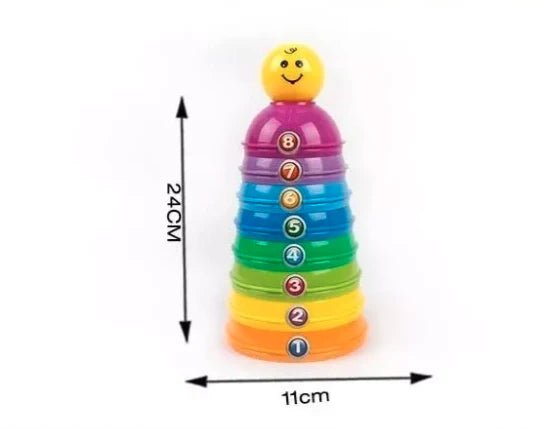 أكواب هرمية متعددة الألوان - KIDSBOX