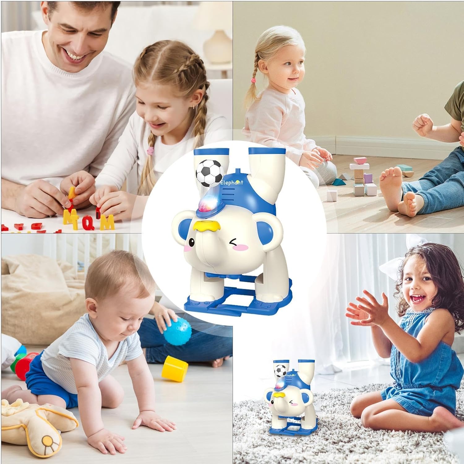 الفيل الموسيقي - أزرق - KIDSBOX