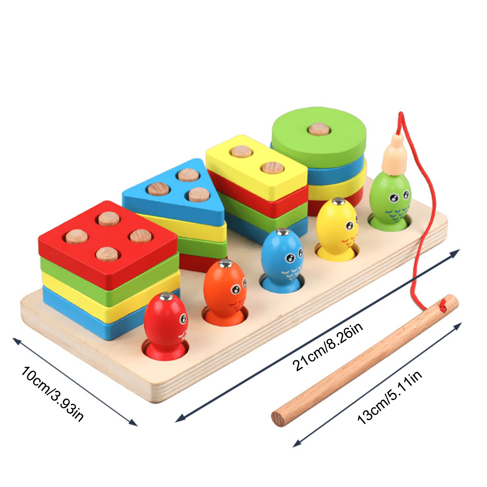 المطابقة الخشبية وصيد السمك - KIDSBOX