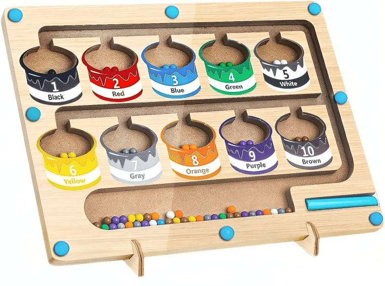 المتاهة الملونة مع القلم المغناطيسي - KIDSBOX
