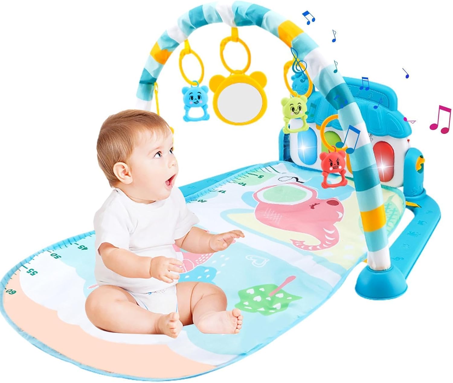السجادة الموسيقية للبيبي - ازرق - KIDSBOX