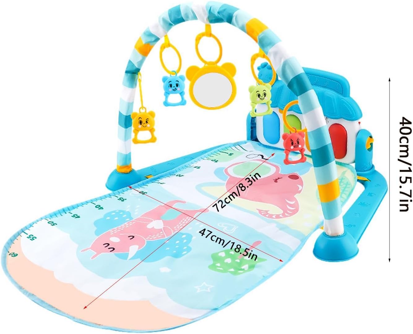 السجادة الموسيقية للبيبي - ازرق - KIDSBOX