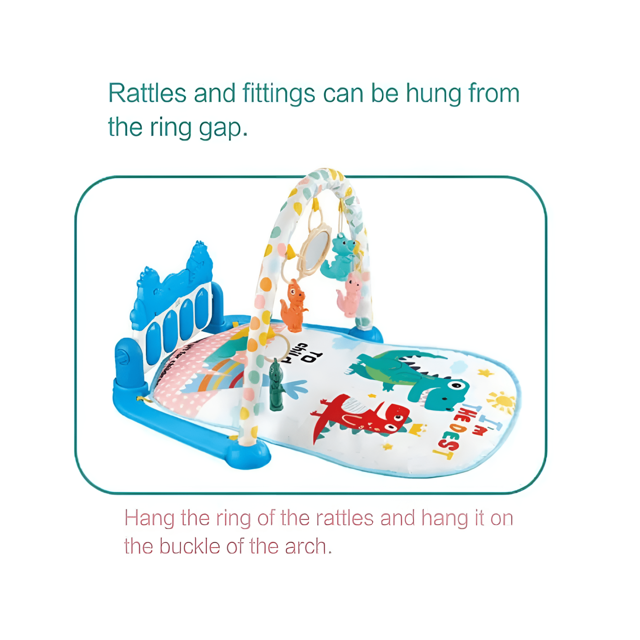 السجادة الموسيقية للبيبي - لون أزرق - KIDSBOX