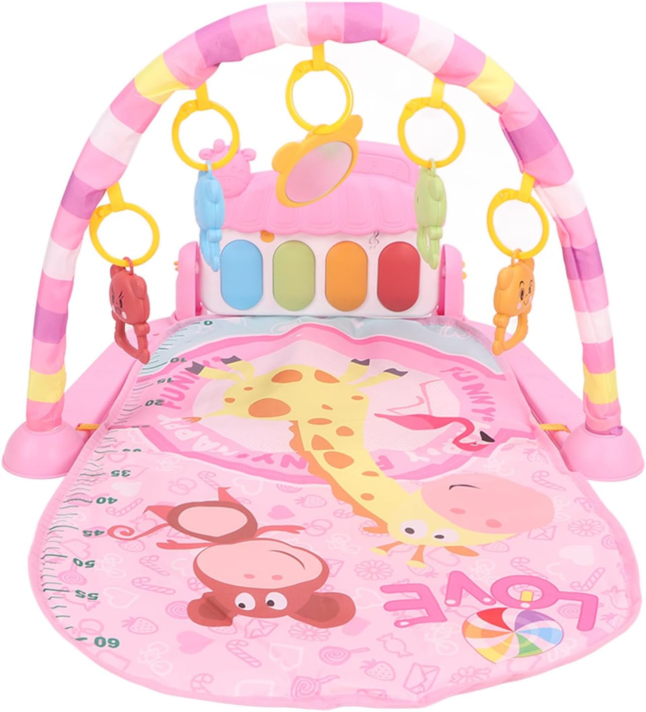 السجادة الموسيقية للبيبي - لون زهري - KIDSBOX