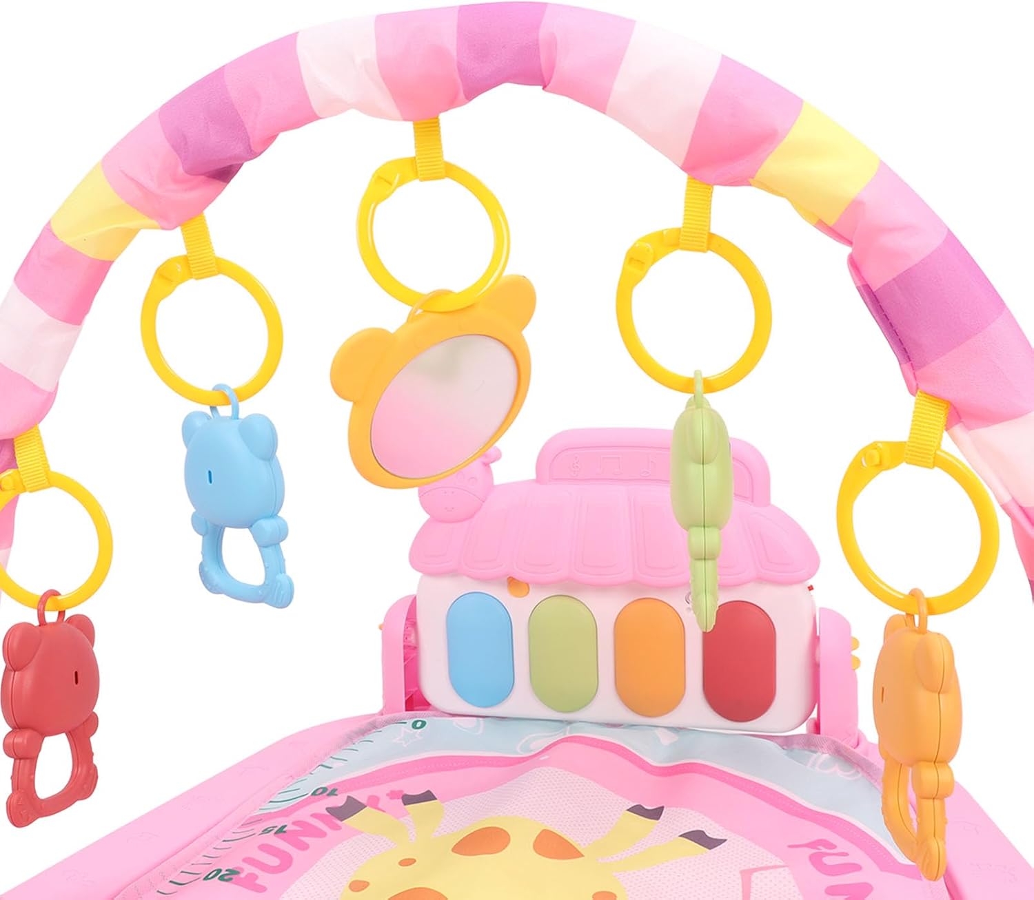 السجادة الموسيقية للبيبي - لون زهري - KIDSBOX