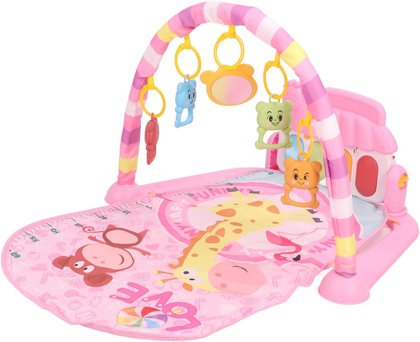 السجادة الموسيقية للبيبي - لون زهري - KIDSBOX