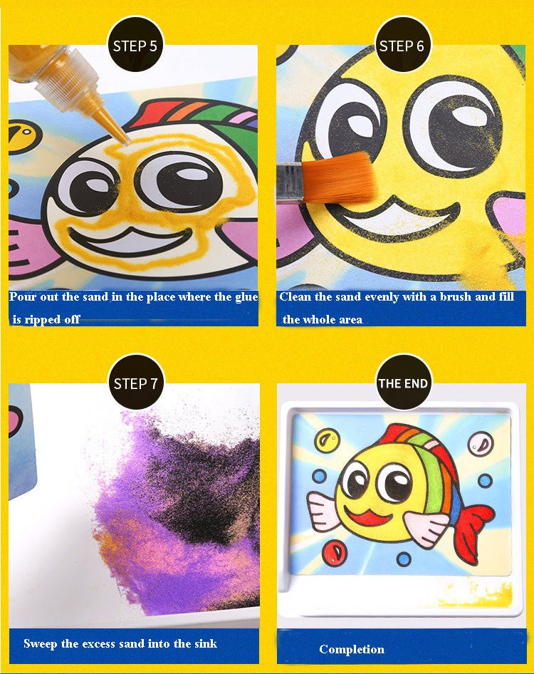 التلوين بالرمال السحرية - KIDSBOX