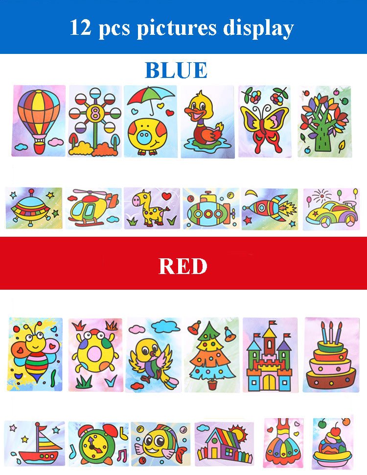 التلوين بالرمال السحرية - KIDSBOX