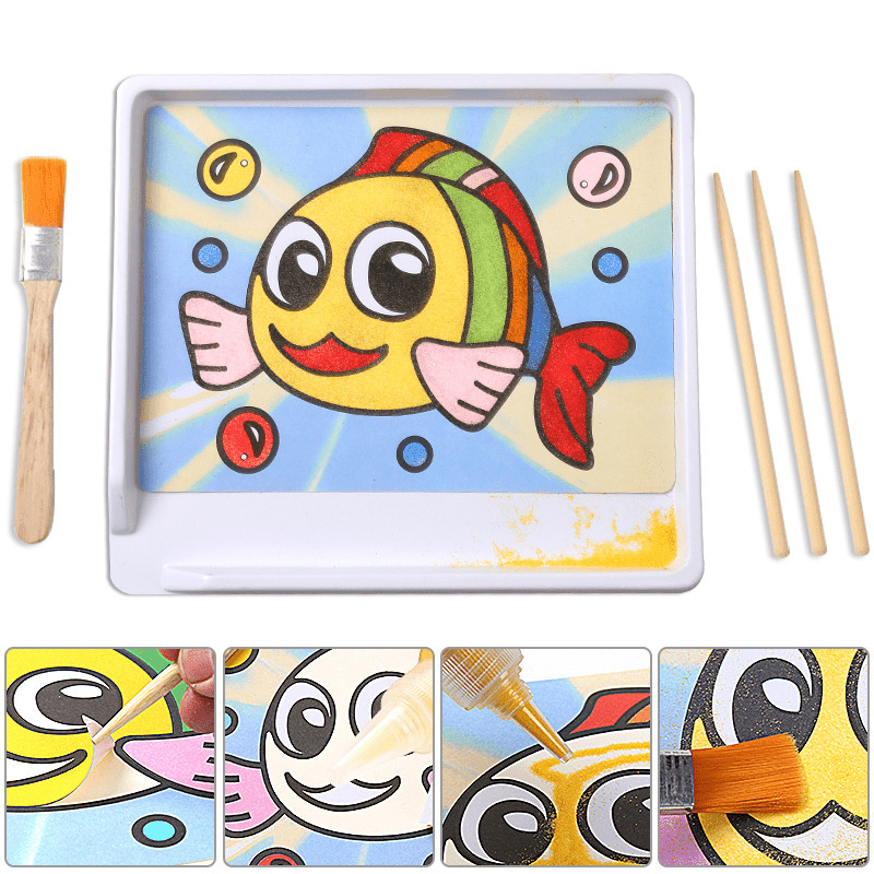 التلوين بالرمال السحرية - KIDSBOX