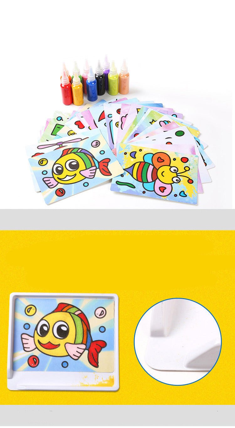 التلوين بالرمال السحرية - KIDSBOX