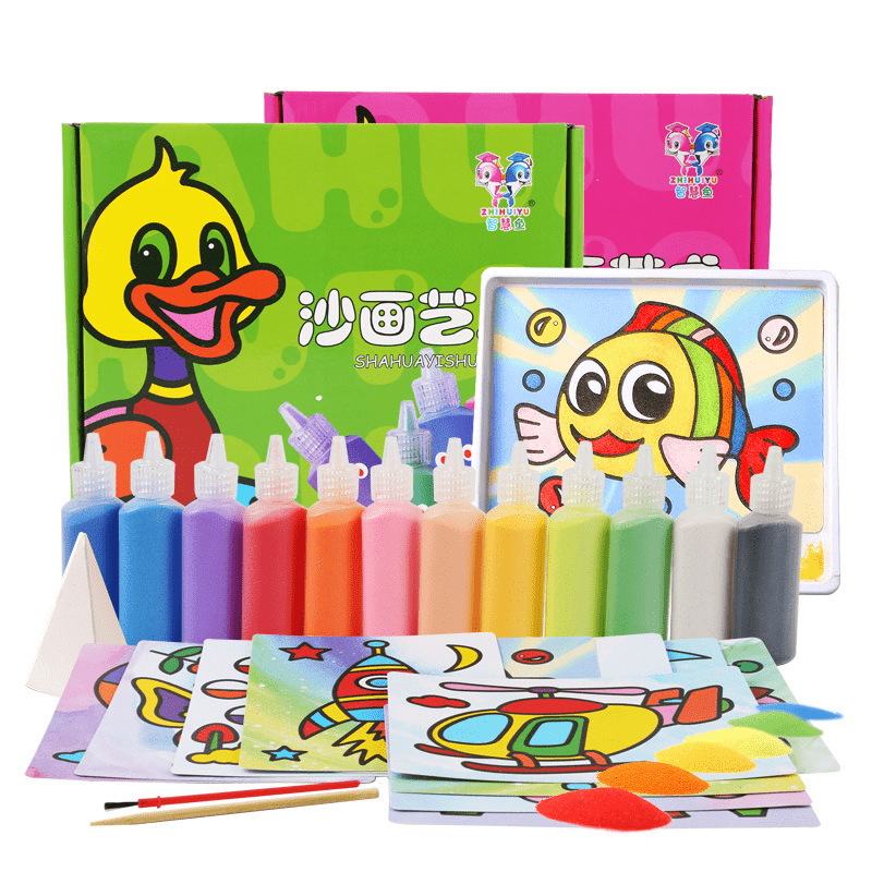 التلوين بالرمال السحرية - KIDSBOX