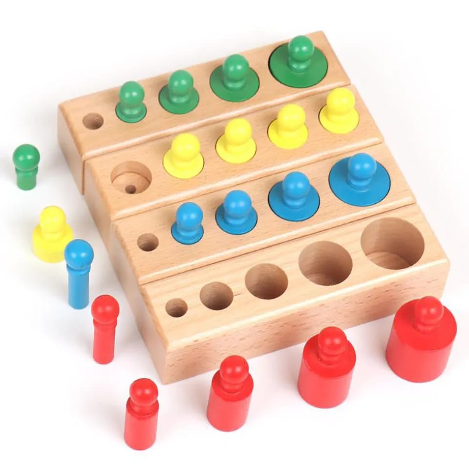 اسطوانات منتسوري والاوزان الملونة - KIDSBOX