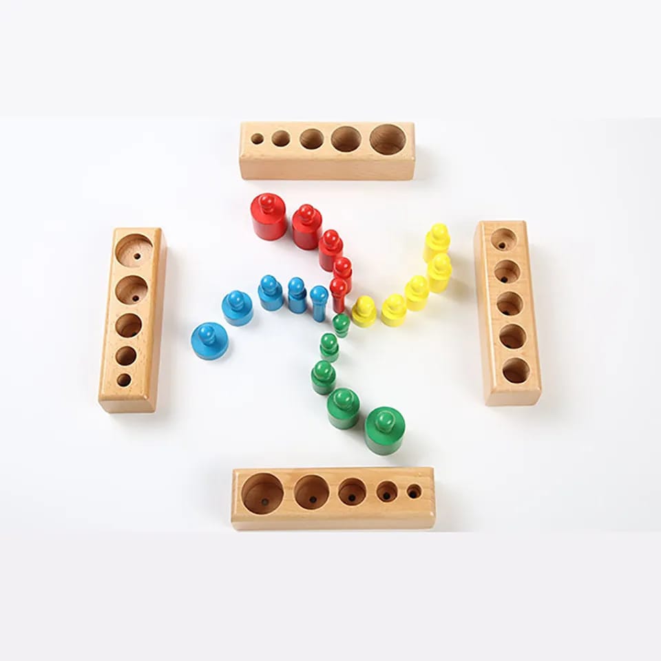اسطوانات منتسوري والاوزان الملونة - KIDSBOX
