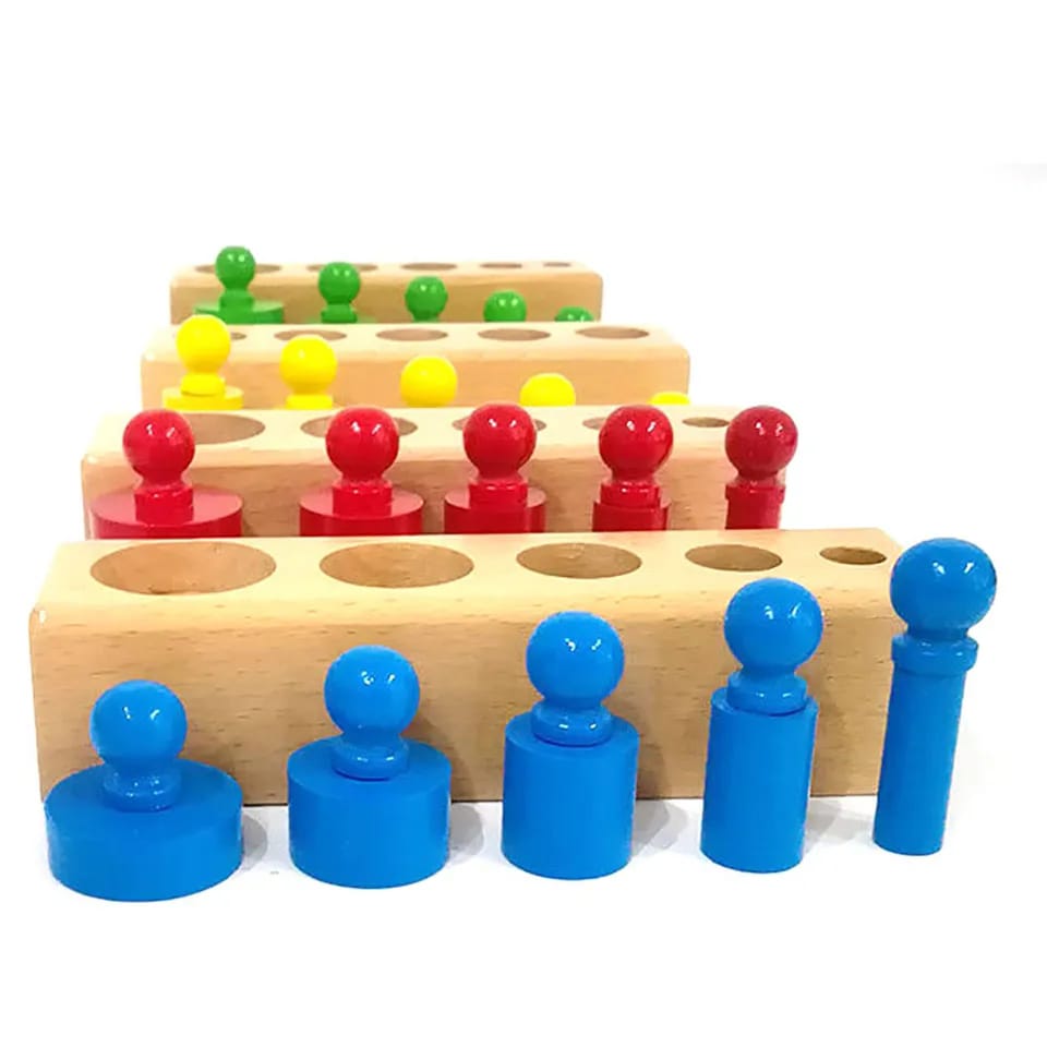 اسطوانات منتسوري والاوزان الملونة - KIDSBOX