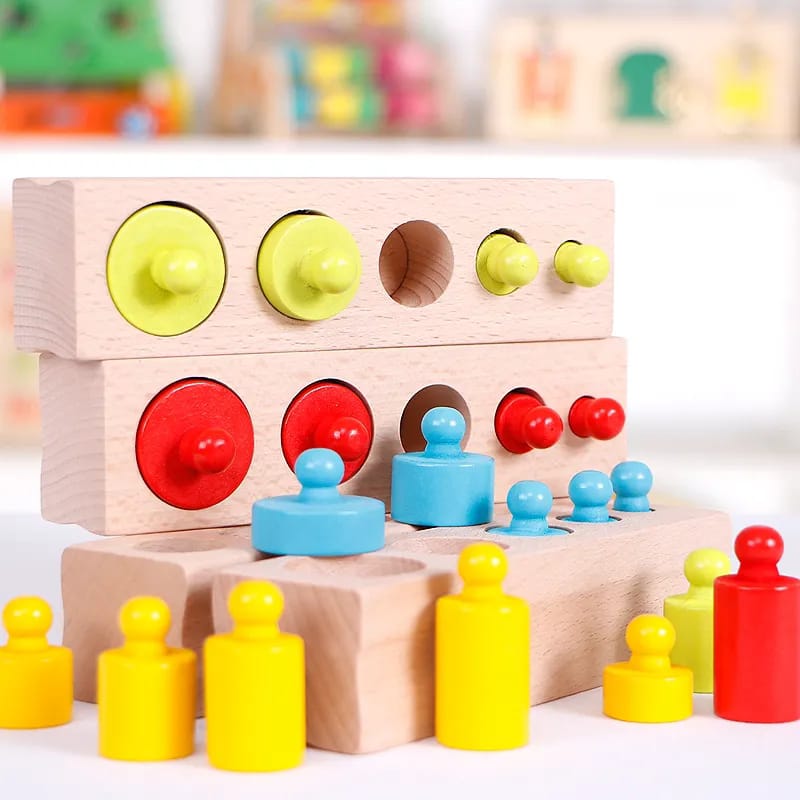 اسطوانات منتسوري والاوزان الملونة - KIDSBOX