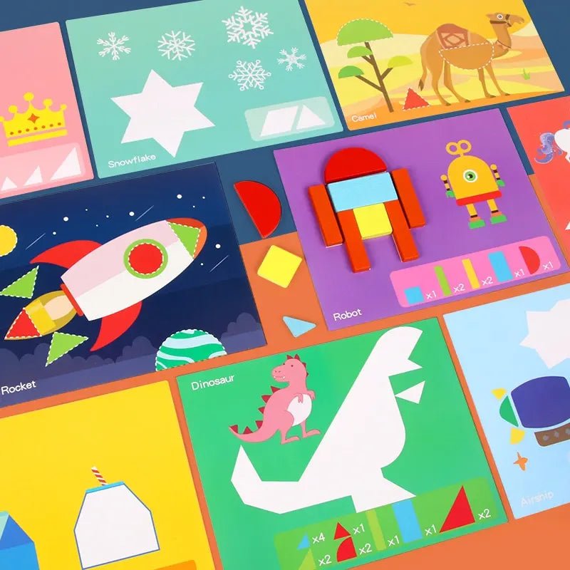 بازل اشكال ومطابقة الصورة - KIDSBOX