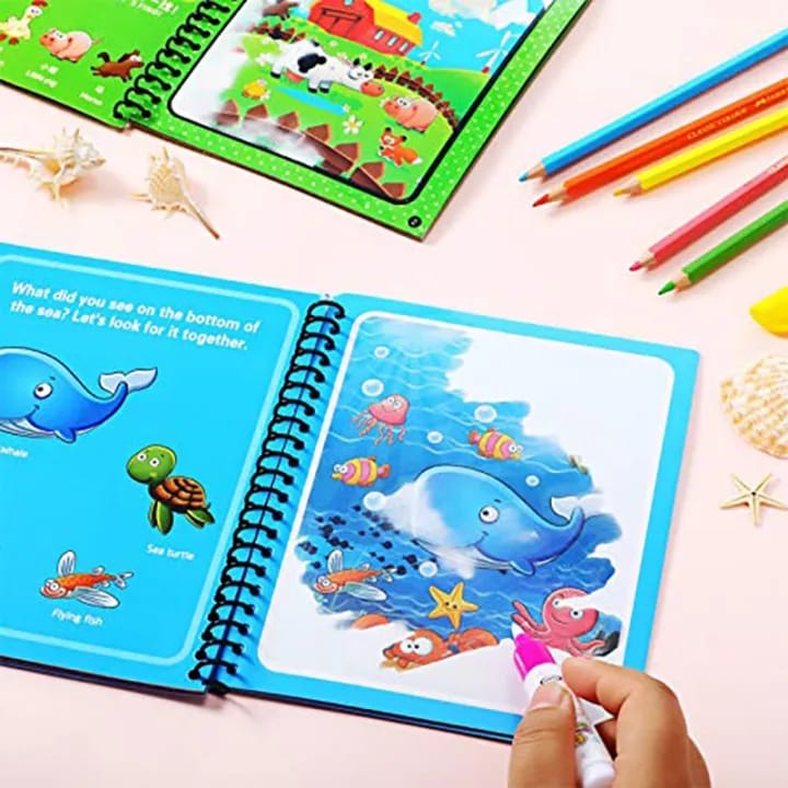 دفتر التلوين المائي السحري - KIDSBOX