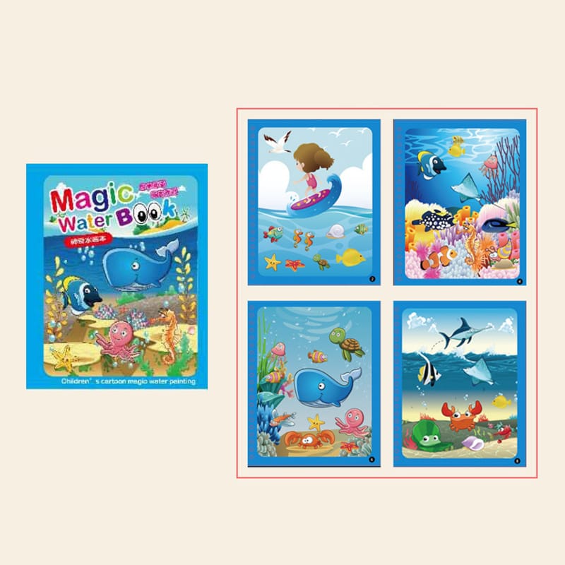 دفتر التلوين المائي السحري - KIDSBOX