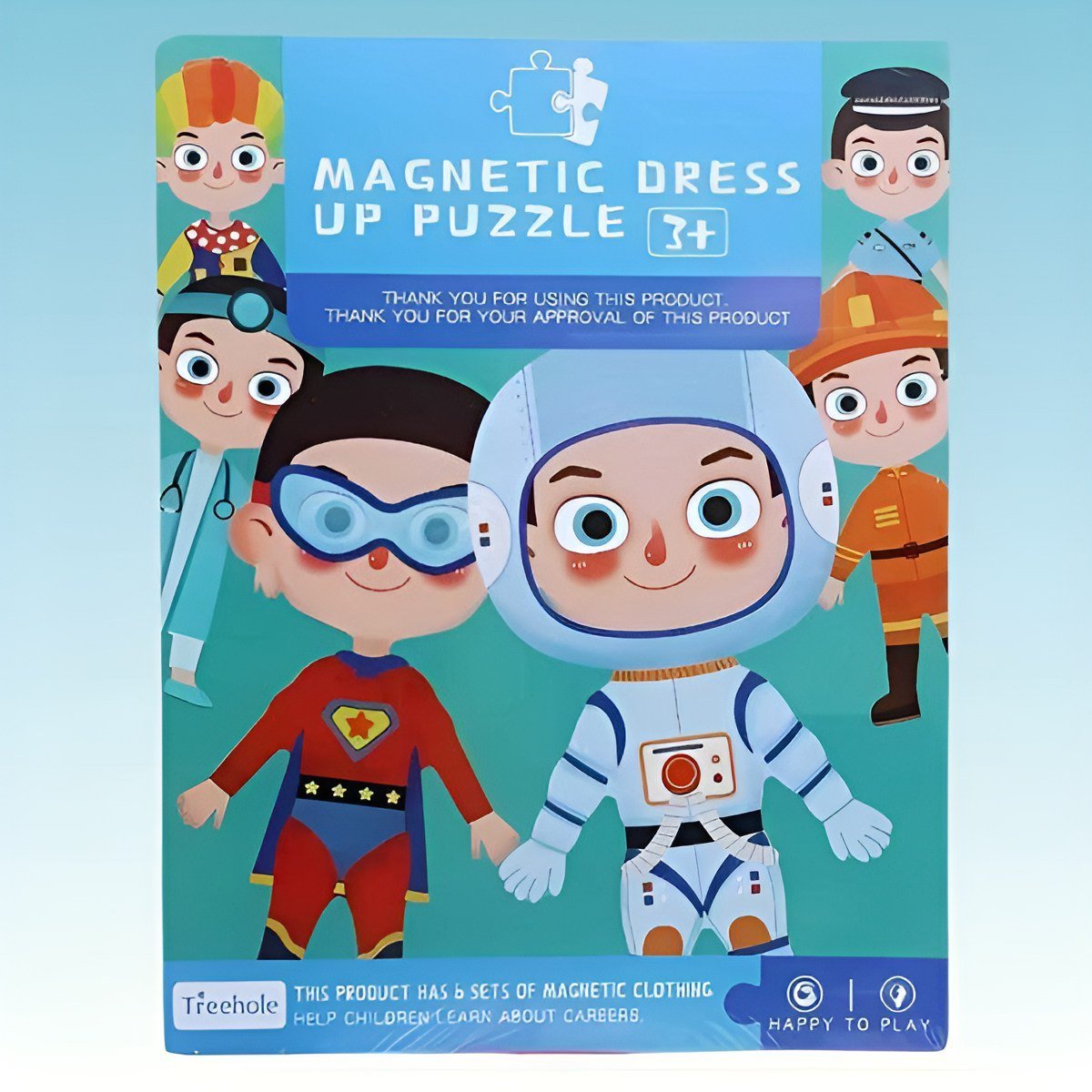 دفتر بازل تلبيس مغناطيس - المهن (ولد) - KIDSBOX