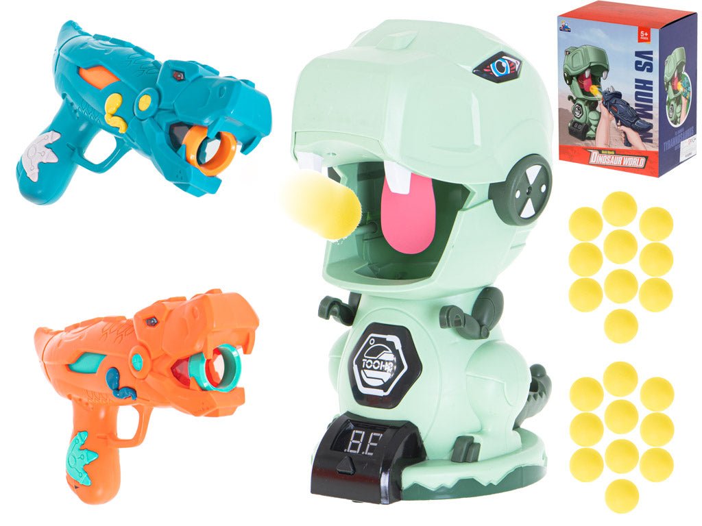 إطلاق النار على الديناصور 2 مسدس + 20 كرة - KIDSBOX