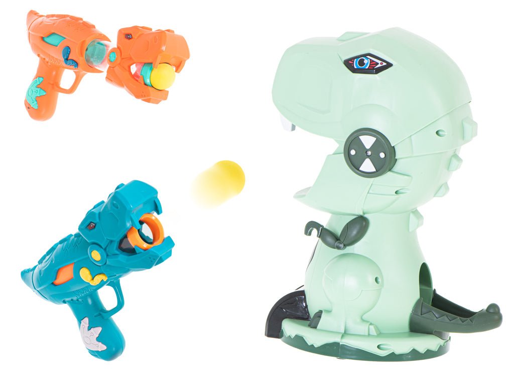 إطلاق النار على الديناصور 2 مسدس + 20 كرة - KIDSBOX