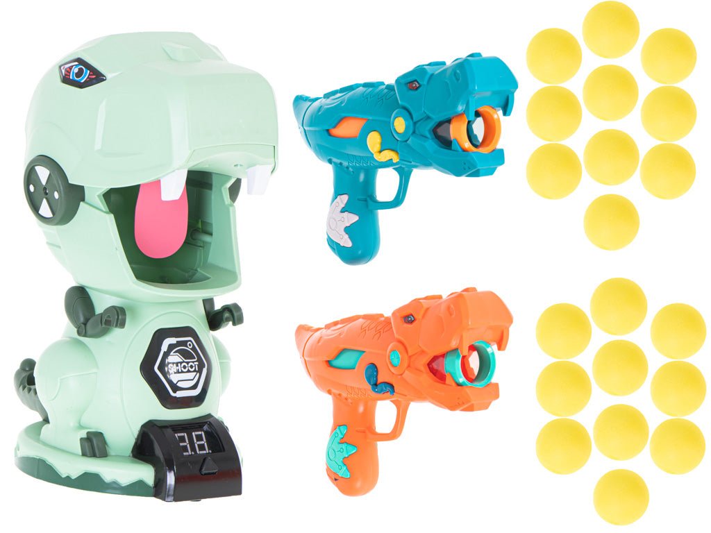إطلاق النار على الديناصور 2 مسدس + 20 كرة - KIDSBOX