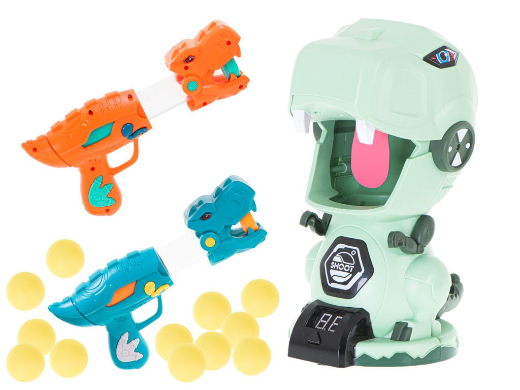 إطلاق النار على الديناصور 2 مسدس + 20 كرة - KIDSBOX