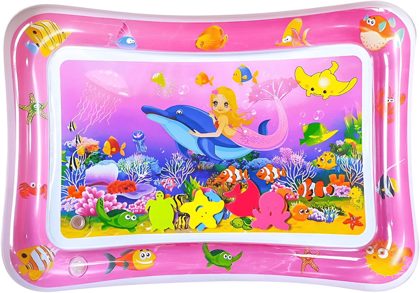 فرشة البيبي المائية - لون زهري - KIDSBOX