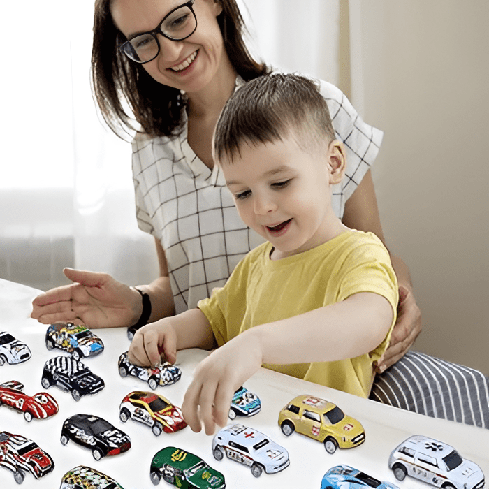 حقيبة سيارات 30 سيارة معدن - KIDSBOX