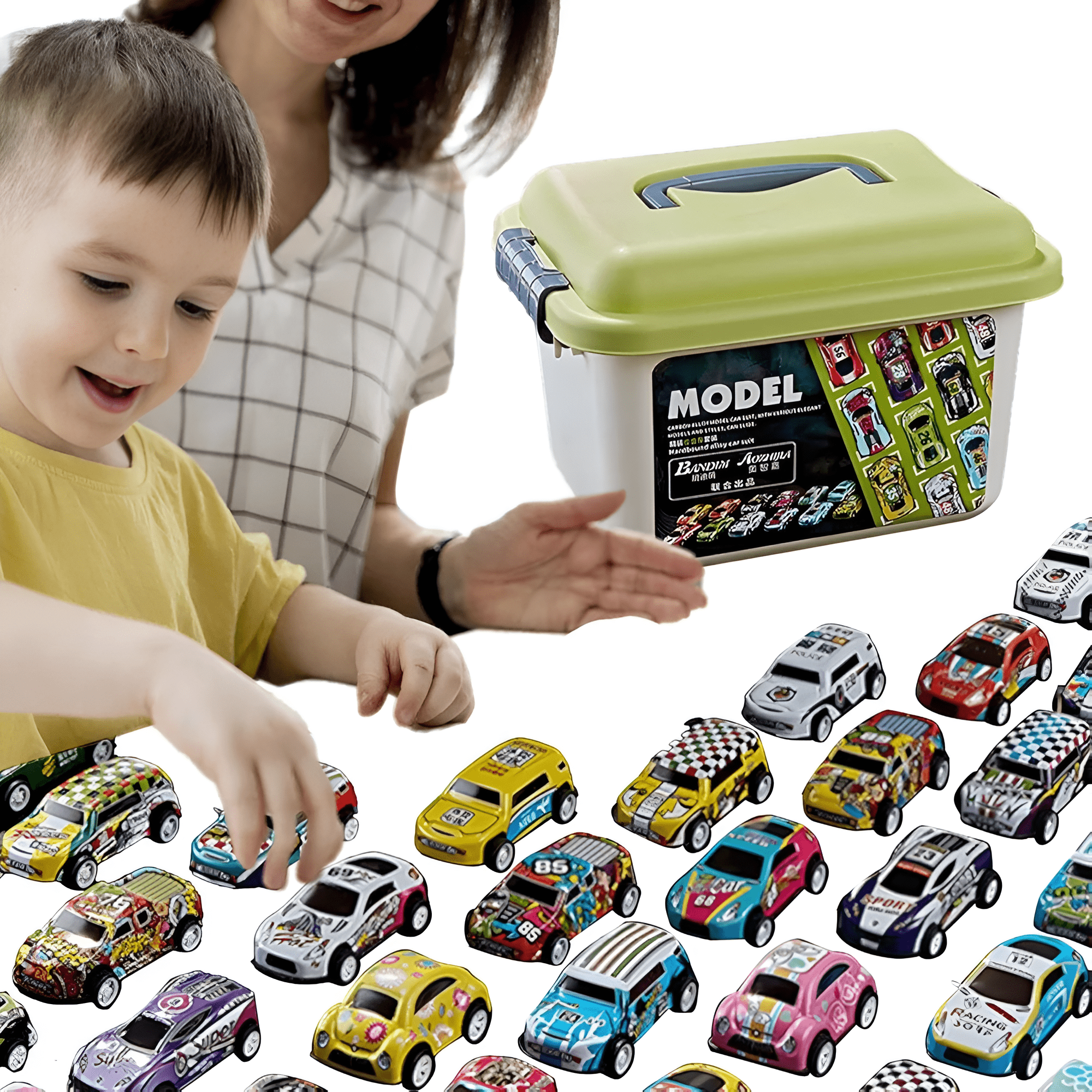 حقيبة سيارات 30 سيارة معدن - KIDSBOX