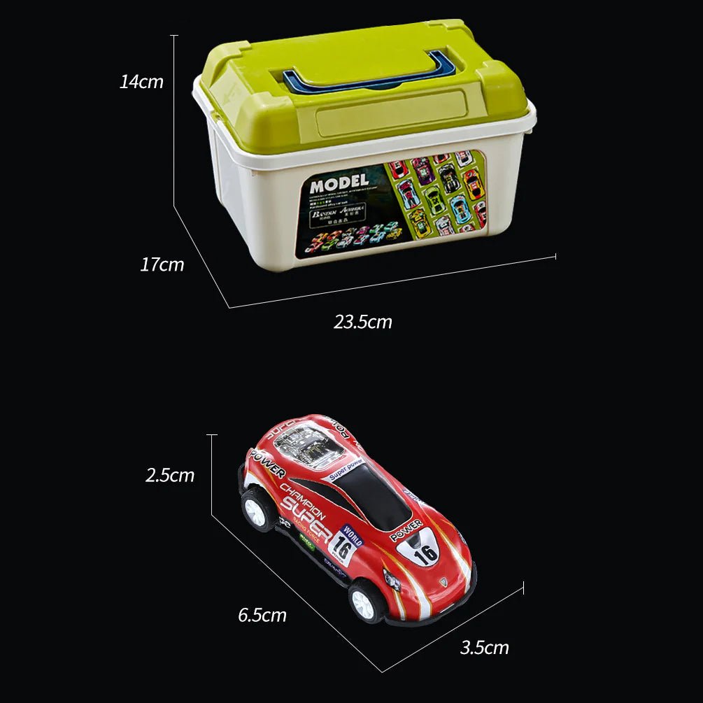 حقيبة سيارات 50 سيارة معدنية - KIDSBOX