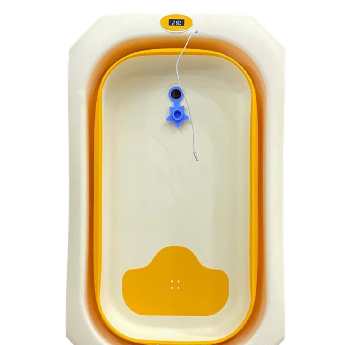حوض استحمام قابل للطي - أصفر - KIDSBOX
