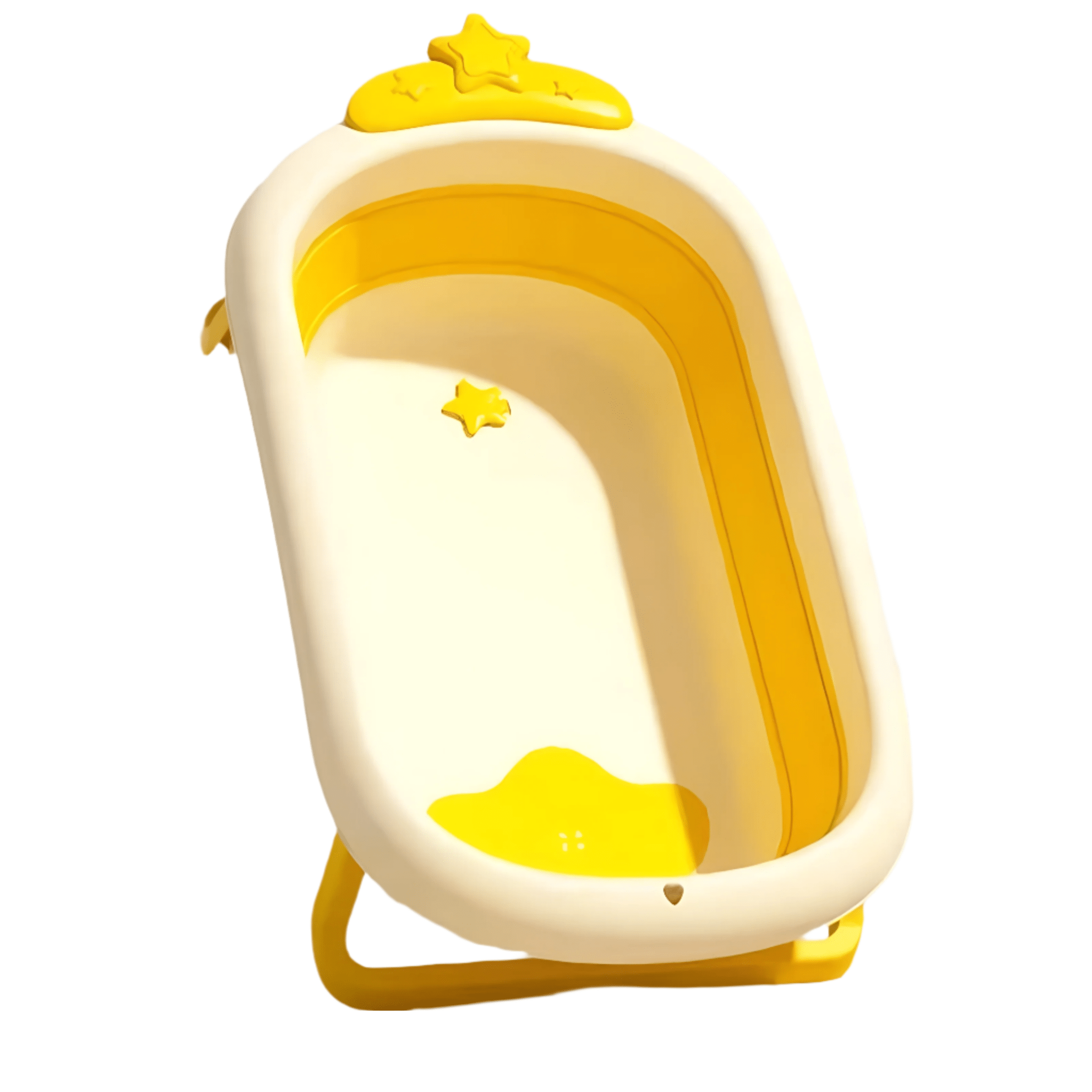 حوض استحمام قابل للطي - أصفر - KIDSBOX