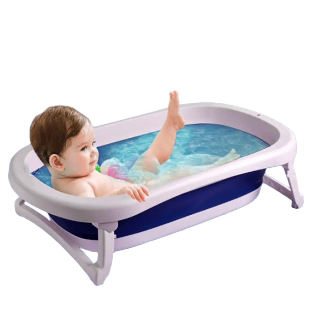 حوض استحمام قابل للطي - أزرق - KIDSBOX
