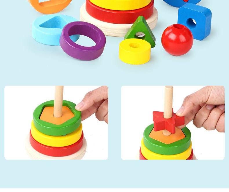 هرم الحلقات والأشكال الهندسية - KIDSBOX