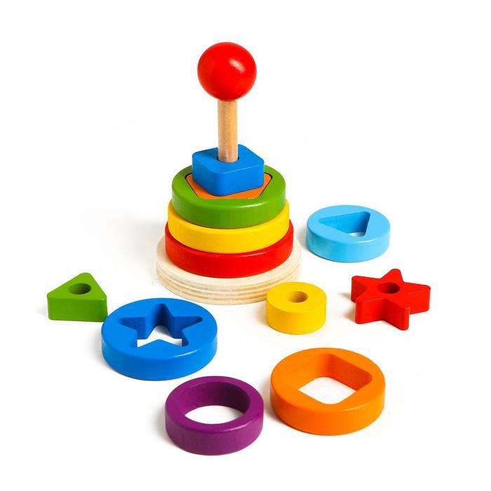 هرم الحلقات والأشكال الهندسية - KIDSBOX