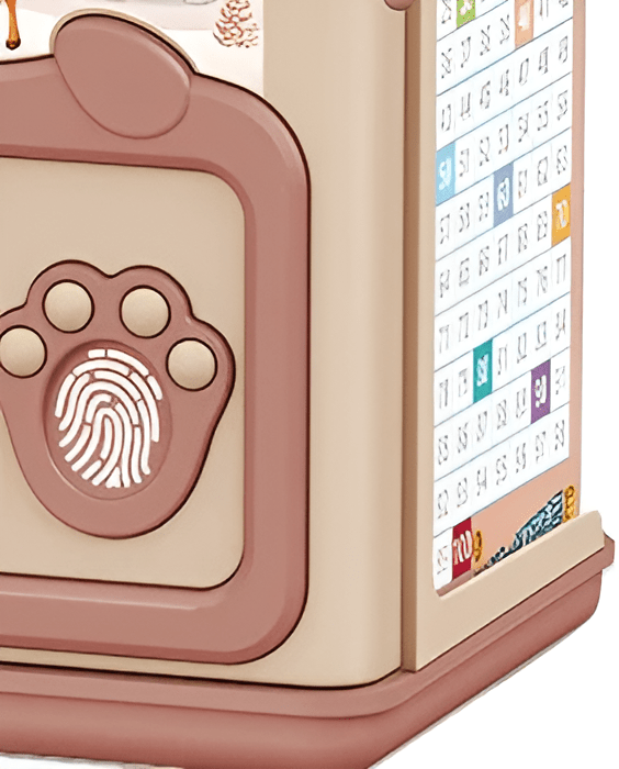 حصالة برمز سري وبصمة وسحب يدوي - شكل غزال - KIDSBOX