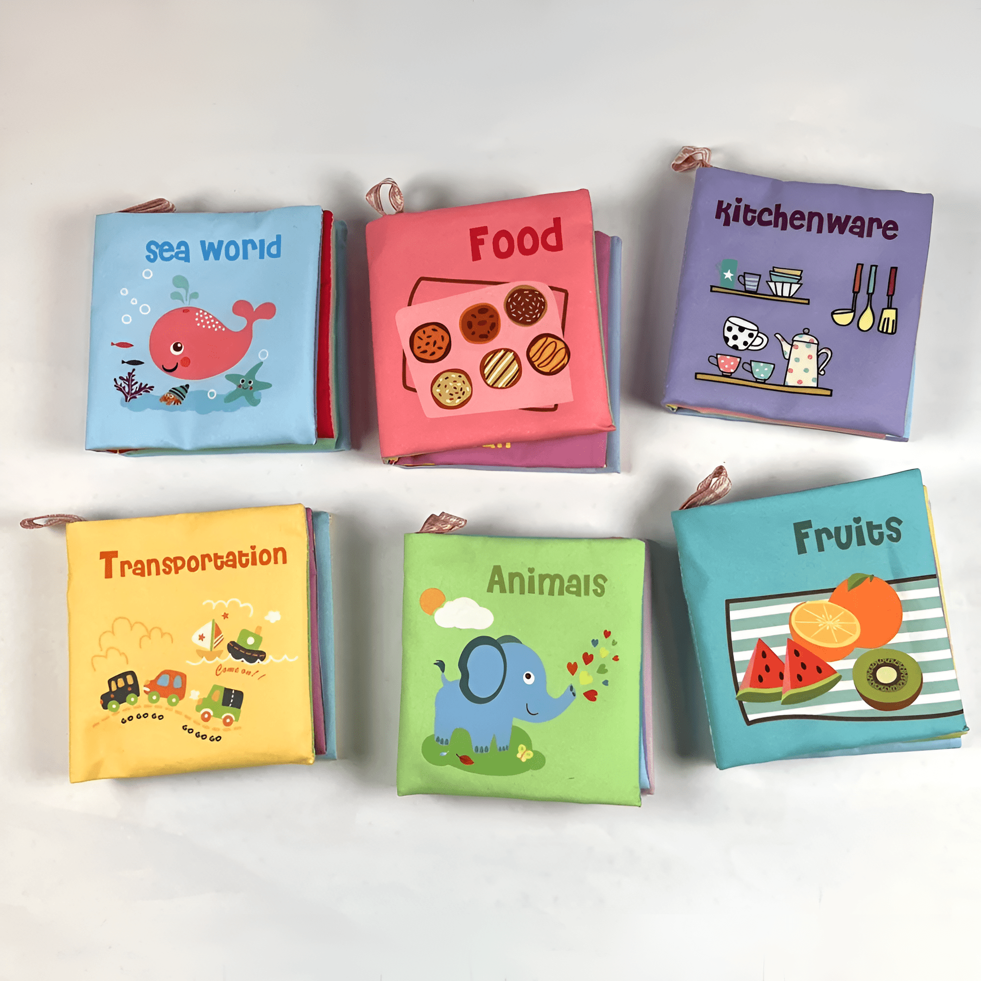 (حيوانات) كتاب قماش للبيبي - KIDSBOX