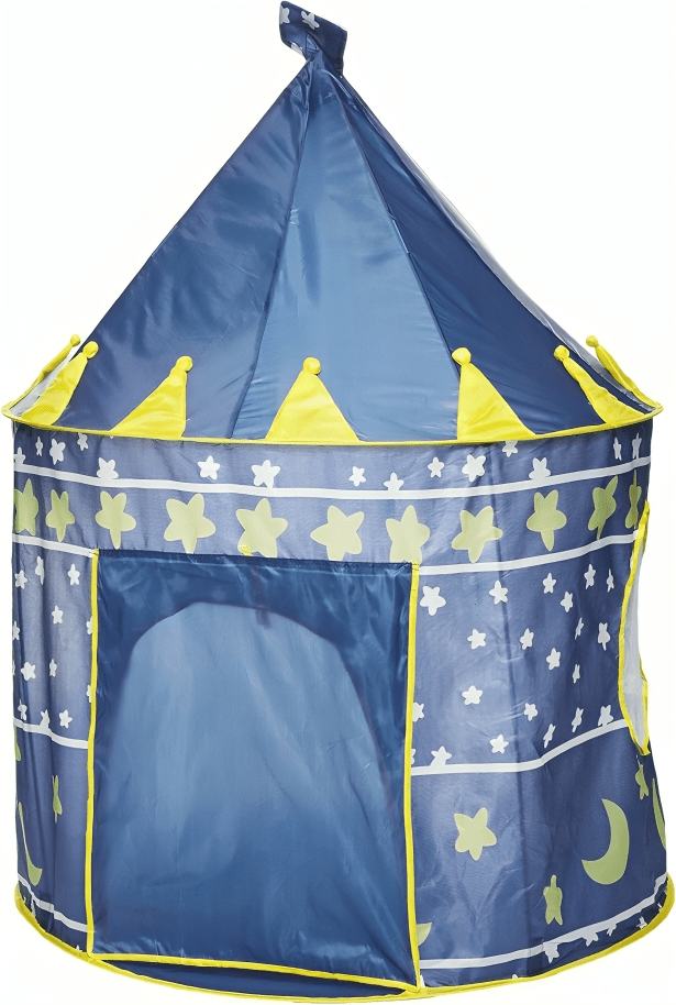 خيمة هندية قابلة للطي لون أزرق - 10 كرات - KIDSBOX