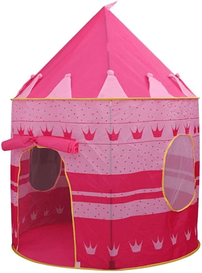خيمة هندية قابلة للطي لون زهري - 10 كرات - KIDSBOX