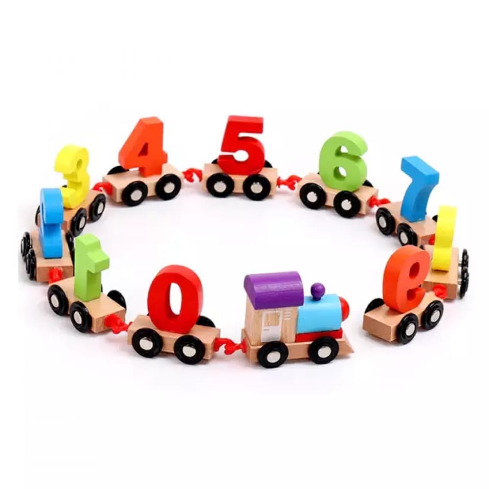 قطار الارقام الخشبي - KIDSBOX