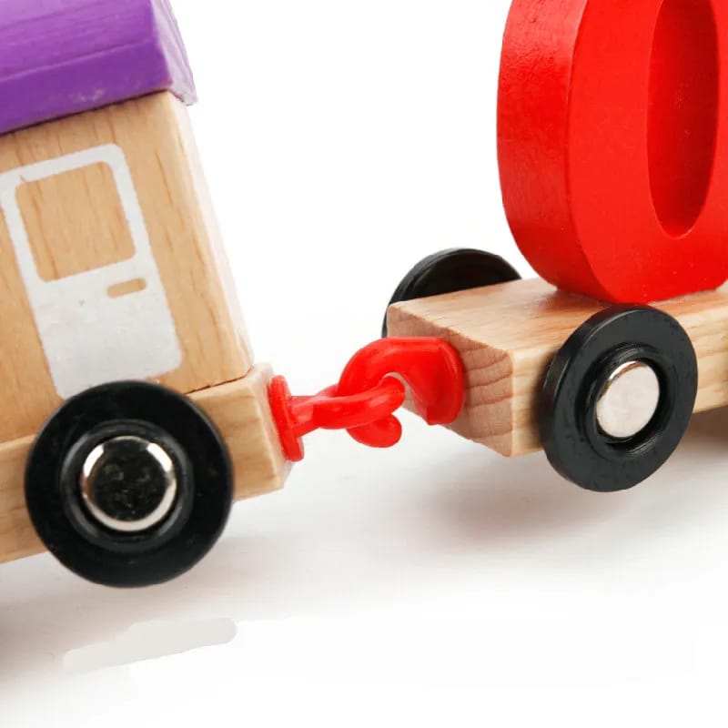 قطار الارقام الخشبي - KIDSBOX
