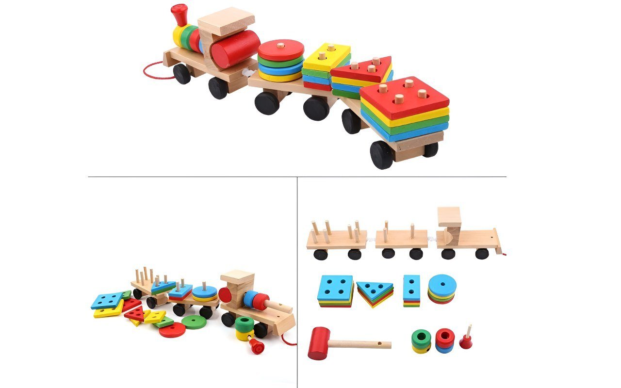 قطار ترتيب الاشكال الهندسية - KIDSBOX