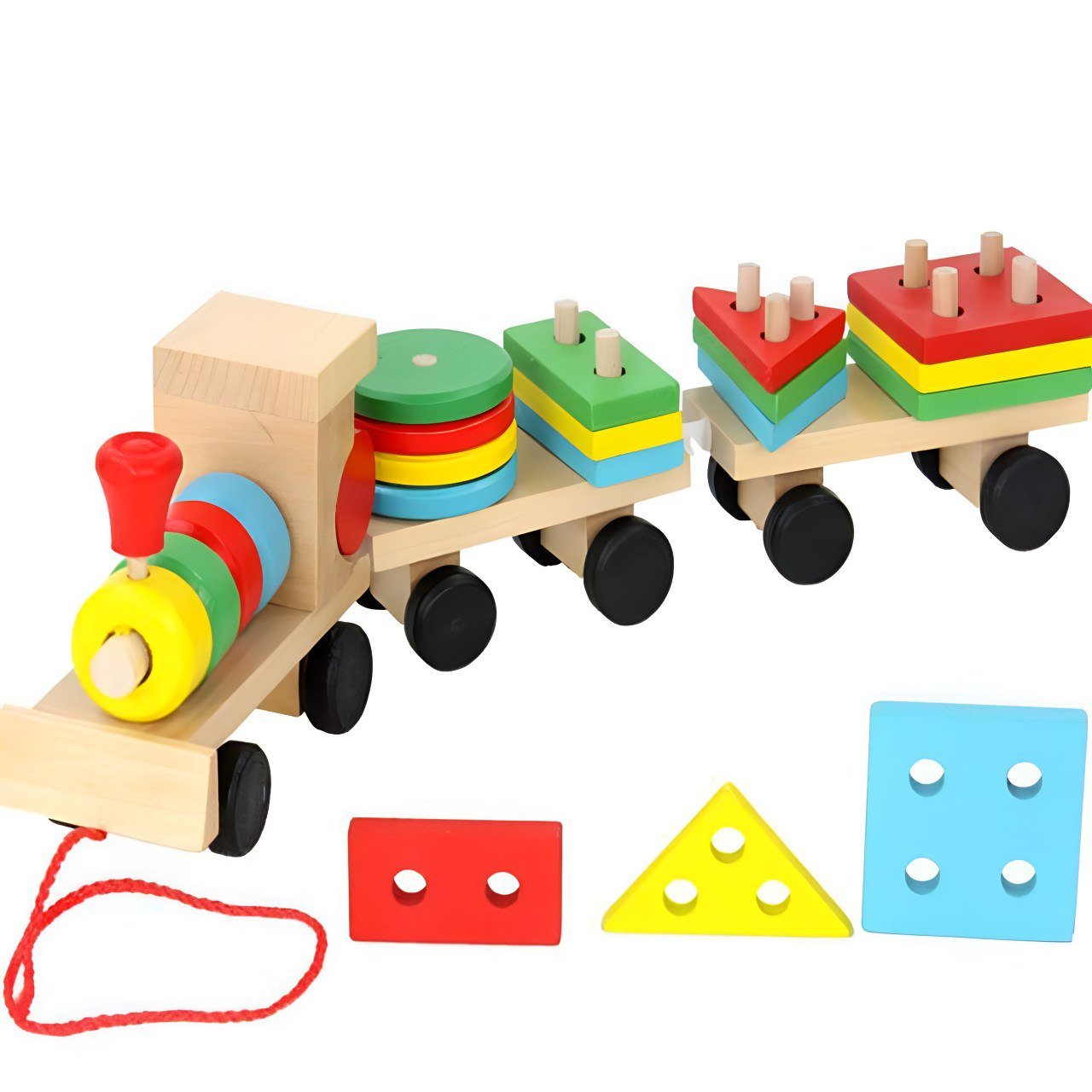 قطار ترتيب الاشكال الهندسية - KIDSBOX